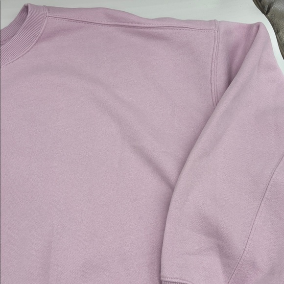 OFFLINE by Aerie Fleece Oversized Crewneck Sweatshirt in Orchid - Picture 2 of 7